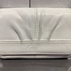 Coach White Leather Wallet